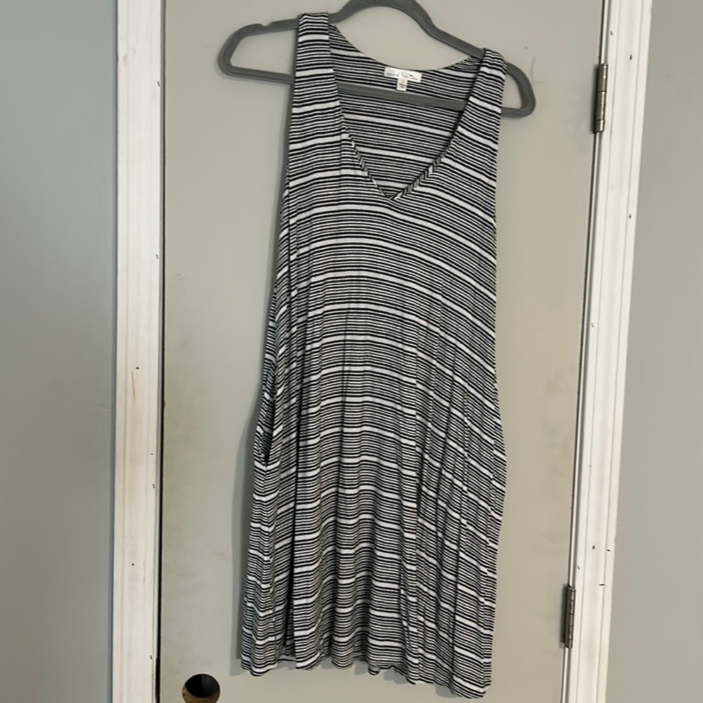 V neck stripped dress
